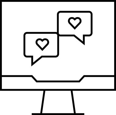 SMS ve Metin konuşma ikonu vektör illüstrasyonu