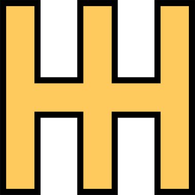 Soyut geometrik şekillerin basit simgesi, vektör illüstrasyonu