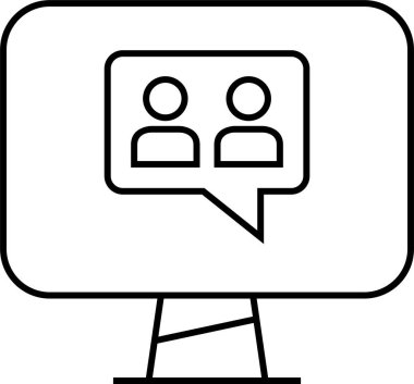 SMS ve Metin konuşma ikonu vektör illüstrasyonu