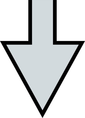 kullanıcı arayüzü ok simgesi, vektör illüstrasyonu