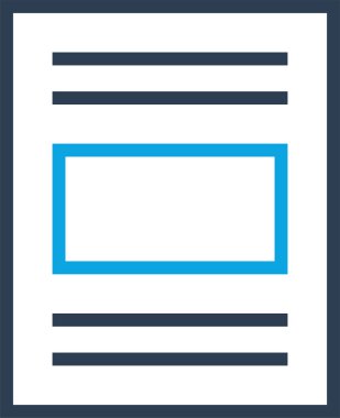 Web arayüzü simgesi, vektör illüstrasyonu