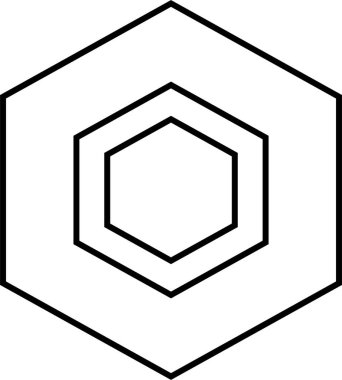 Basit bilgisayar arayüzü simgesi, vektör illüstrasyonu