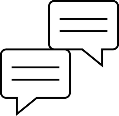 sohbet simgesi vektör illüstrasyonu 