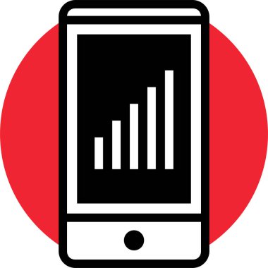 grafik ikonu vektör illüstrasyonu 