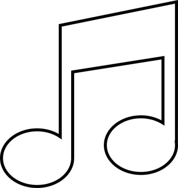 Müzik notası. Basit resimleme