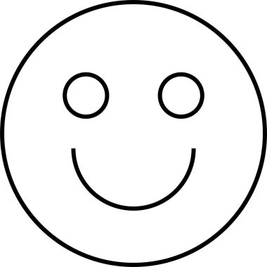 yüz simgesi, vektör illüstrasyonu 