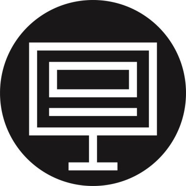 Web arayüzü simgesi, vektör illüstrasyonu