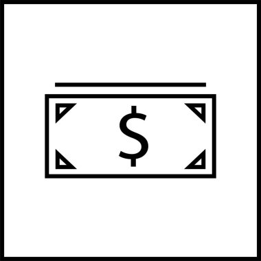 Para için. Web simgesi basit illüstrasyon