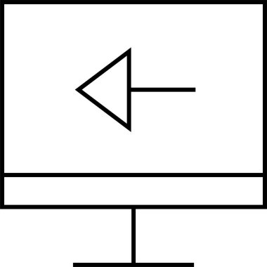 Basit web bilgi simgesi, vektör illüstrasyonu