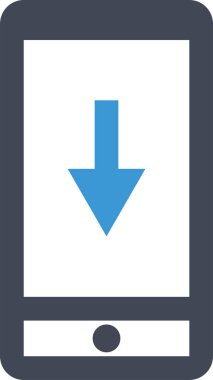 kullanıcı arayüzü indirme ok simgesi, vektör illüstrasyonu