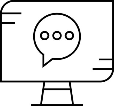 SMS ve Metin konuşma ikonu vektör illüstrasyonu