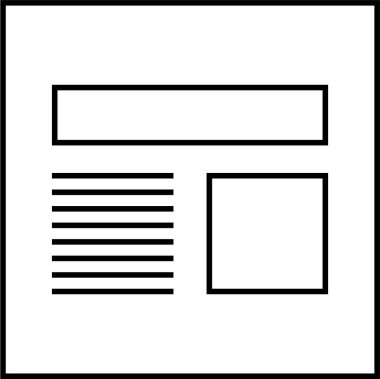 Web arayüzü simgesi, vektör illüstrasyonu