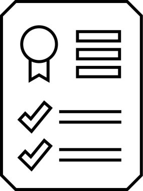 iş raporu, mali rapor simgesi, vektör illüstrasyonu