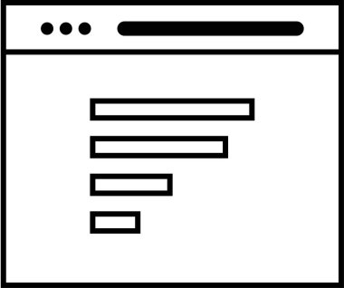 Tarayıcı penceresi. Basit tasarım