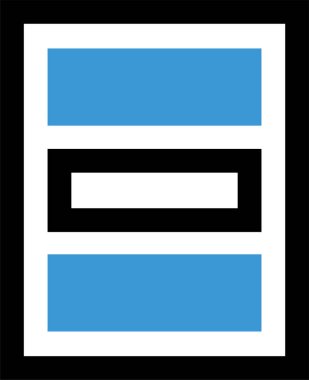 Almanya bayrağının basit bir simgesinin vektör çizimi