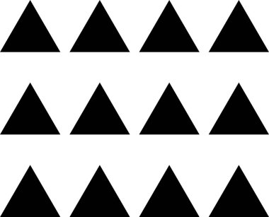 Soyut geometrik şekillerin basit simgesi, vektör illüstrasyonu