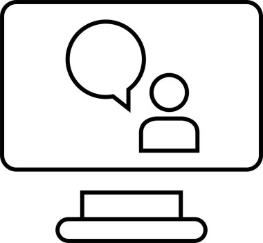 SMS ve Metin konuşma ikonu vektör illüstrasyonu