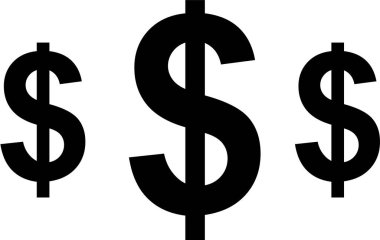 Dolar işareti vektör illüstrasyonuName 