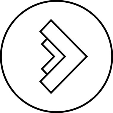 kullanıcı arayüzü ok simgesi, vektör illüstrasyonu