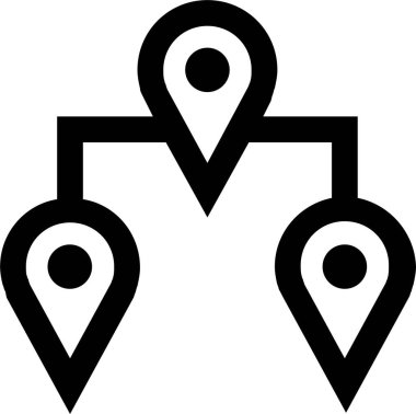 navigasyon simgesi işaret vektör çizimi