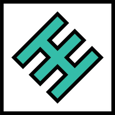 Basit satır simgesi, vektör illüstrasyonu