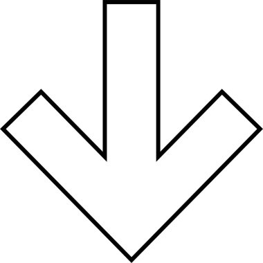 kullanıcı arayüzü ok simgesi, vektör illüstrasyonu