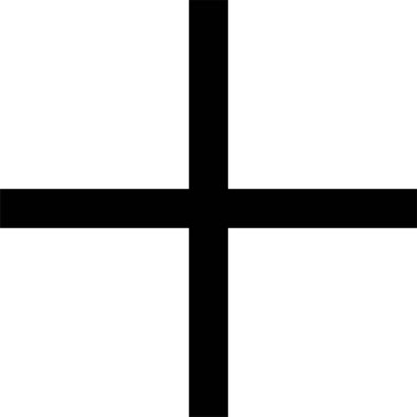 çapraz biçimli bir bayrağın siyah ve beyaz vektör çizimi