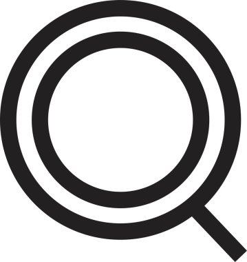 Büyüteç. Web simgesi basit illüstrasyon