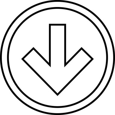 kullanıcı arayüzü ok simgesi, vektör illüstrasyonu