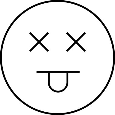 yüz simgesi, vektör illüstrasyonu 