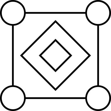 soyut yaratıcı şekil tasarımı vektör çizimi