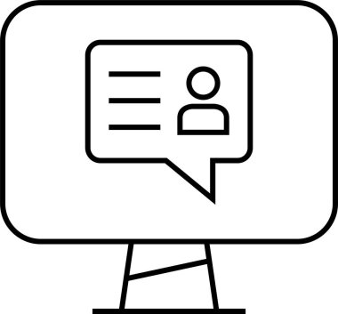 SMS ve Metin konuşma ikonu vektör illüstrasyonu