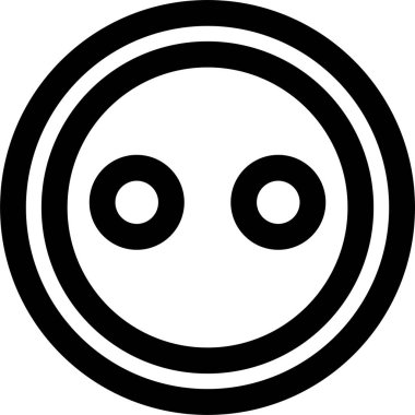 yüz simgesi, vektör illüstrasyonu 