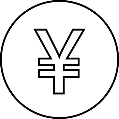 yen simge vektör illüstrasyonu