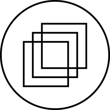 Basit bilgisayar arayüzü simgesi, vektör illüstrasyonu