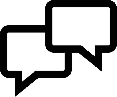 konuşma kabarcığı vektör çizimi