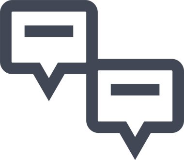 konuşma kabarcığı vektör çizimi