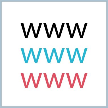 www web sitesi konsept simgesi, vektör illüstrasyonu