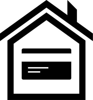 İnternet üzerinden kredi kartı fonu satın almanın basit simgesi, vektör illüstrasyonu