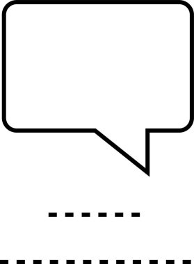 SMS ve Metin konuşma ikonu vektör illüstrasyonu