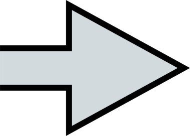 kullanıcı arayüzü ok simgesi, vektör illüstrasyonu