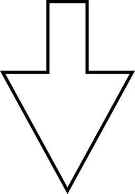 kullanıcı arayüzü ok simgesi, vektör illüstrasyonu