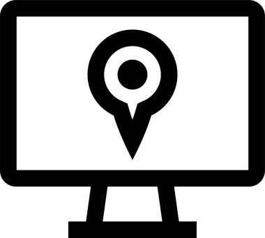 navigasyon simgesi işaret vektör çizimi