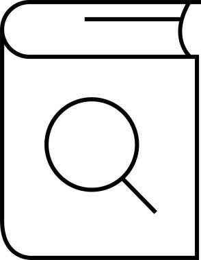 Ara. Web simgesi basit illüstrasyon