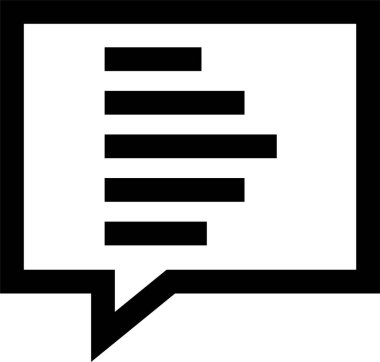 sohbet simgesi vektör illüstrasyonu