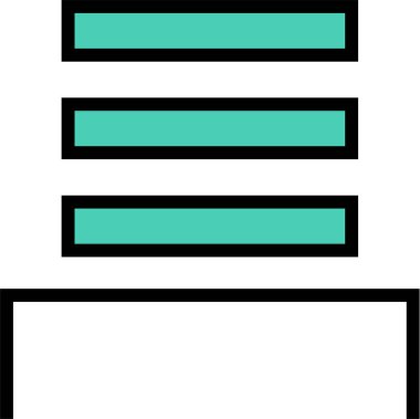 Basit satır simgesi, vektör illüstrasyonu