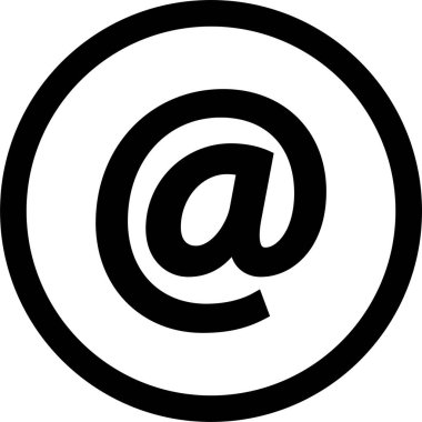 E-posta. Web simgesi basit illüstrasyon