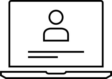 kullanıcı profili simgesi, vektör illüstrasyonu