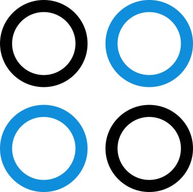 Basit bilgisayar arayüzü simgesi, vektör illüstrasyonu