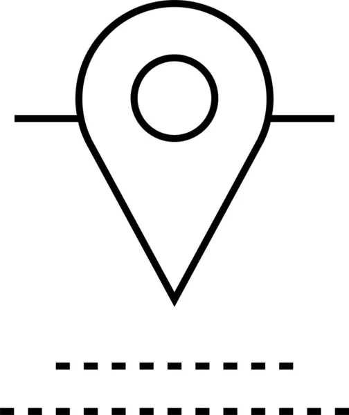 Ícone Localização Ícone Navegação Mapa Ícone Ilustração Vetor —  Vetores de Stock